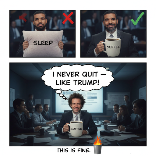 When you're tired but coffee's your president