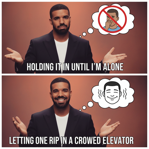 When you embrace your inner trumpet player in public.