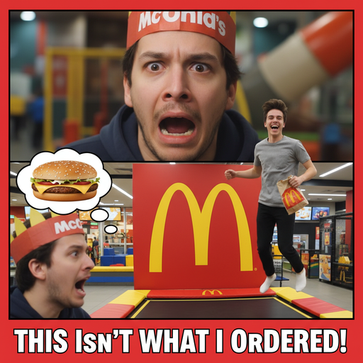 When you try to order McDonald's but end up with a Trampoline