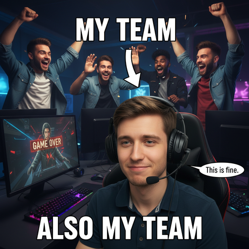 When You've Given Up But Your Friends Keep Cheering You On