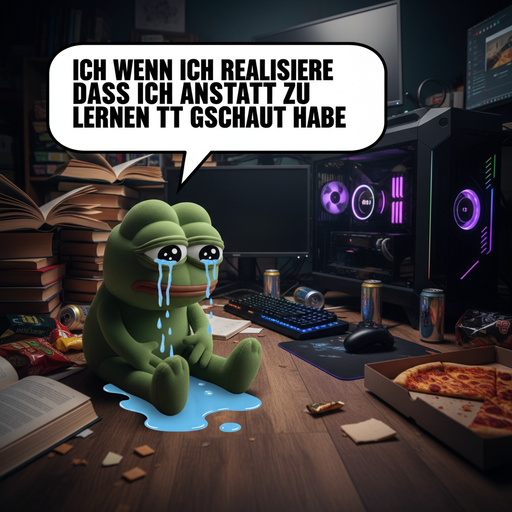 When You Realize You Spent All Night Gaming Instead of Studying