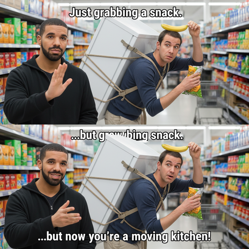 When you're grocery shopping but also a banana delivery service