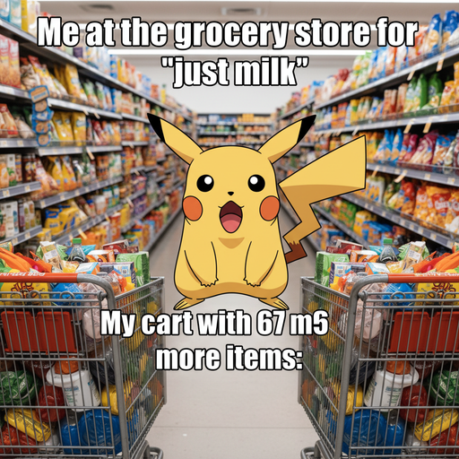 When you realize you're 67 items away from your shopping goal