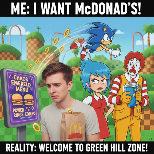 When you wish for fast food but end up in a video game