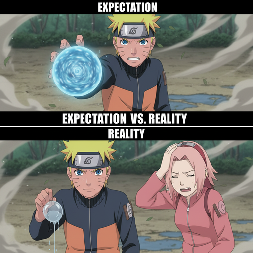 When You Finally Master a Naruto Move After 10,000 Hours of Training