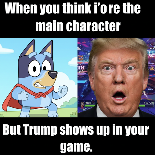 When Bluey thinks Trump never quits BFDI
