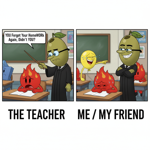When Teacher Calls You Out for Not Paying Attention