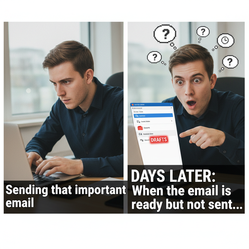 When You Forget to Press 'Send' on the Email