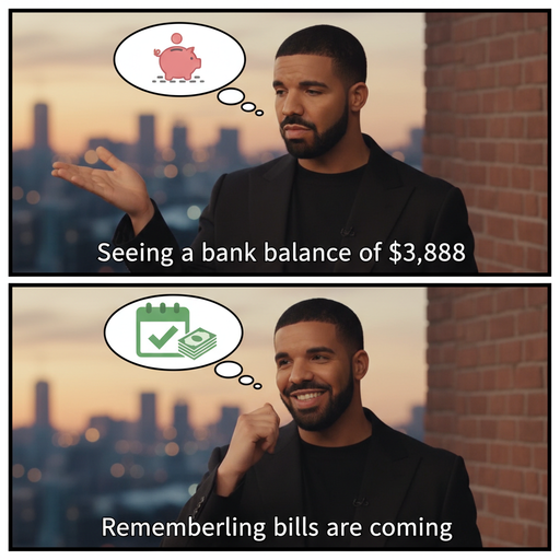 When your bank account hits $3,888: 'I’m rich... for a moment!'