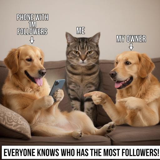 When Your Pets Get More Social Media Attention Than You