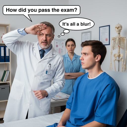 When your doctor has better handwriting than your exam score