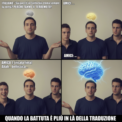 Quando provi a dire qualcosa di divertente in italiano