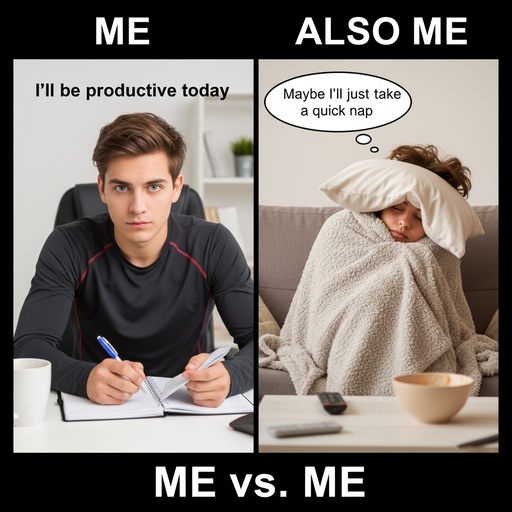 Productivity vs. Nap Life: The Eternal Struggle