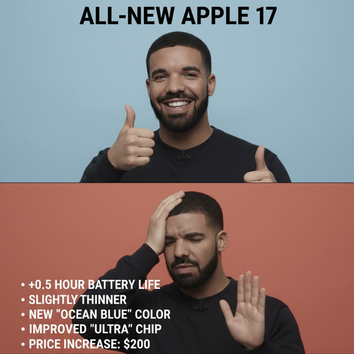 When you realize Apple 17 only added one new feature
