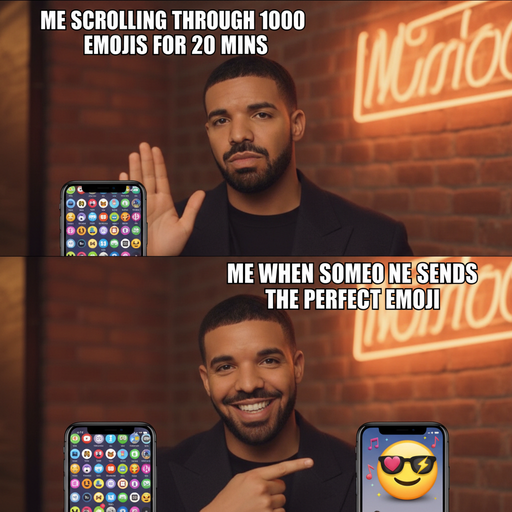 When you finally find the right emoji to express feelings