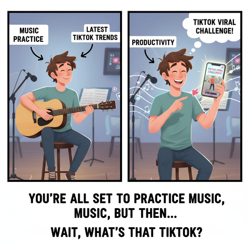 When You're Ready to Learn Music But Get Distracted