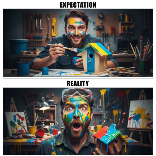 When You Try New DIY Projects: A Beautiful Mess!