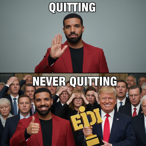 When Trump Says He'll 'Never Quit' BFDI