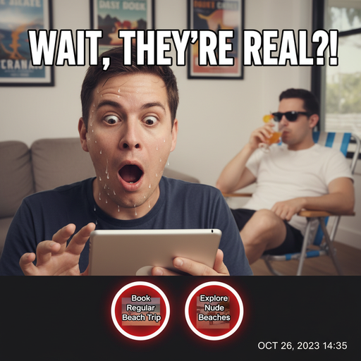 When You Discover Nude Beaches Exist!