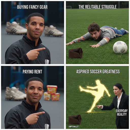 When you try to live like Ronaldo but your bank account says no