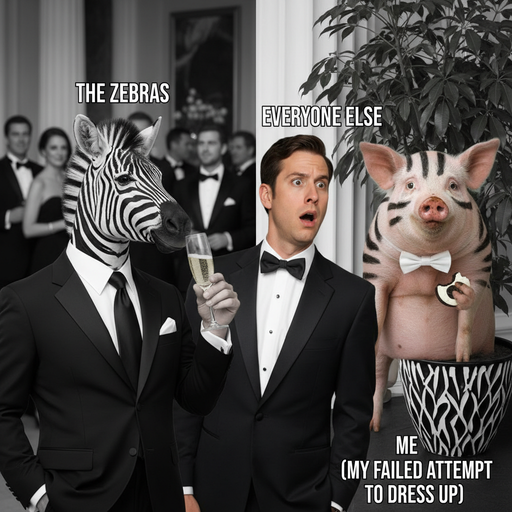 When Your Friend is a Total Zebra but You're Just a Pig!