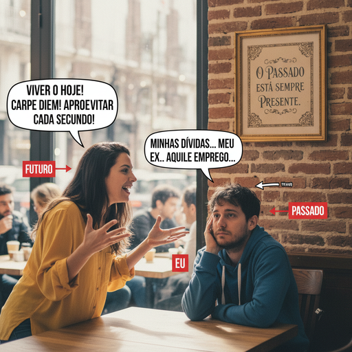 Quando você tenta viver o presente, mas o passado insiste em aparecer