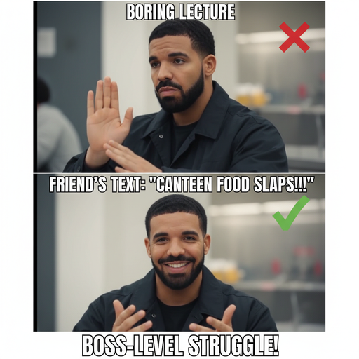 When Your Classmate Invites You to the Canteen Mid-Lecture