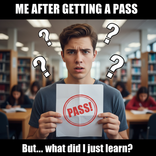 When You Pass, but Got No Clue What You Learned
