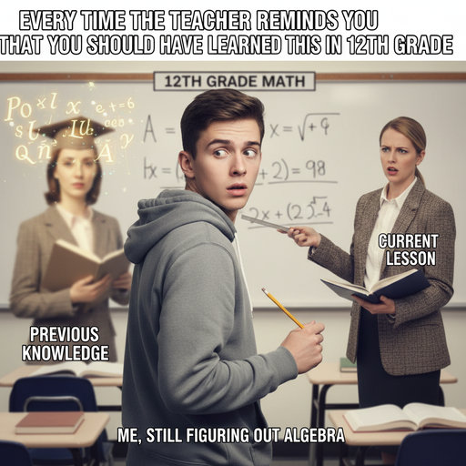 When teachers drop the 12th-grade knowledge bomb