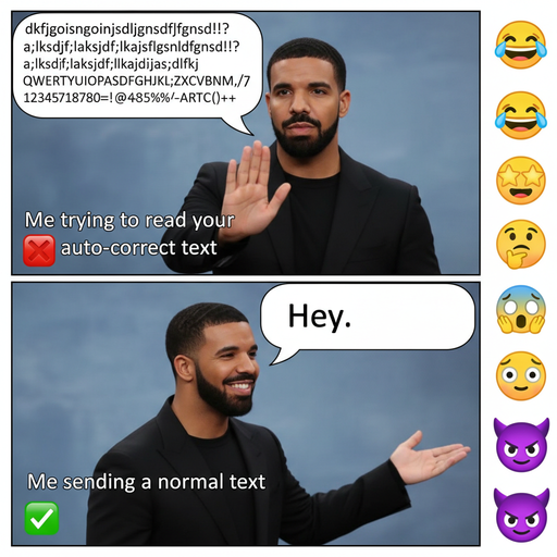 When you type too fast and end up with gibberish