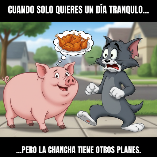 Cuando Tom se encuentra con la Chancha inesperadamente