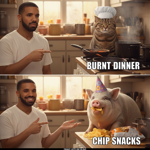 When Butch and La Chancha Try to Make Dinner