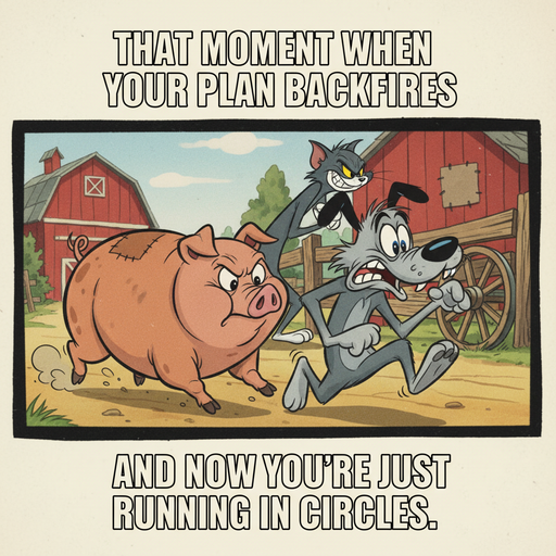 When Butch Tries to Outsmart Tom but Ends Up Chasing His Own Tail