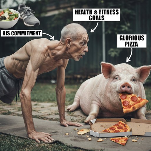 When Your Workout Buddy Can't Resist Pizza