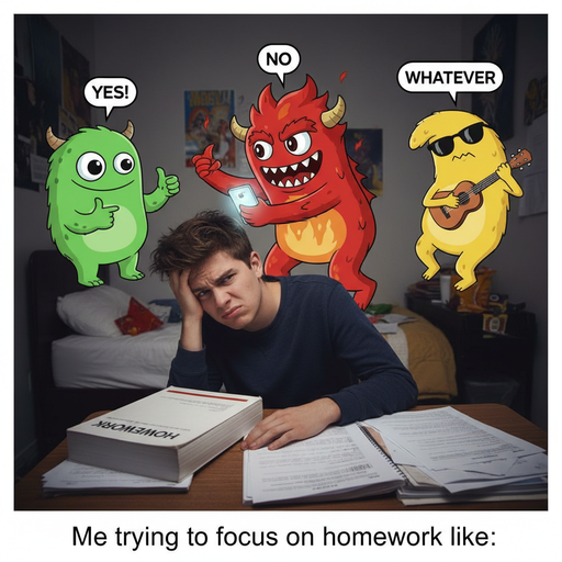 When Homework Meets Three Monsters