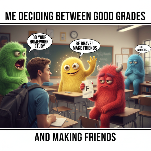 When Monsters Personify Your School Struggles