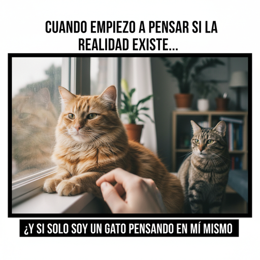 ¿Realidad o solo un gato pensativo?