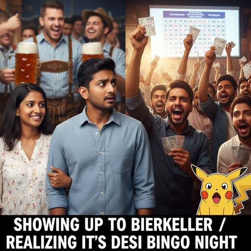 When You Realize It's Desi Bingo Night!