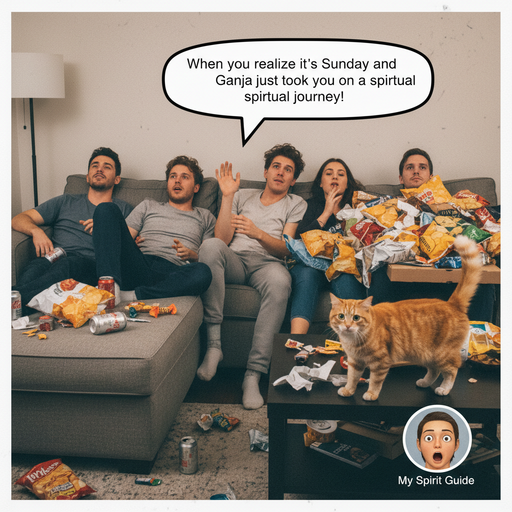 When Sunday vibes hit and Ganja lifts you to another level!