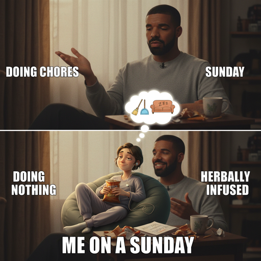 When Sunday Hits and You're Extra 'Herbally' Inspired