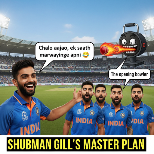 Shubman Gill's Mischievous Cricket Challenge