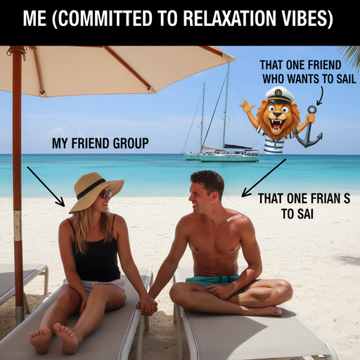 When you realize you're the 'boat lion' in your friend group