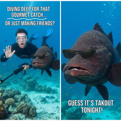 When you finally catch dinner but forget the recipe