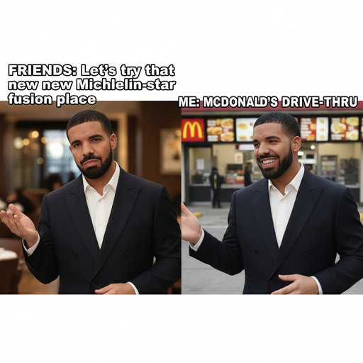 When you're too loyal to fast food: the never-quit vibe!