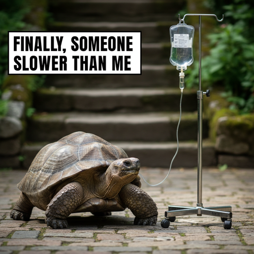 When you find someone even slower than you