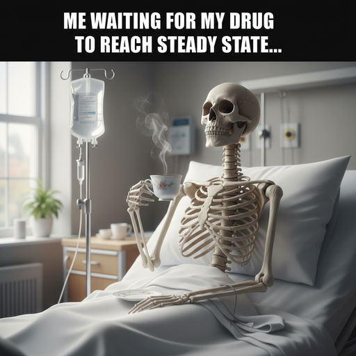 When patience meets pharmaceuticals: a skeleton's tea time