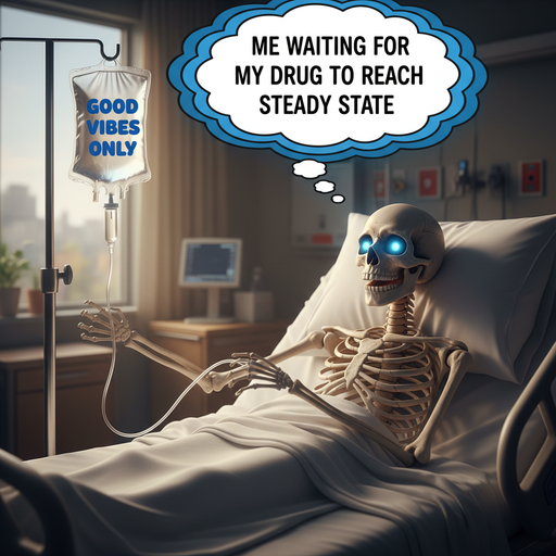 When You're Patiently Waiting for Your IV to Kick In