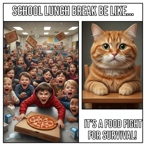 When lunch break becomes a survival game