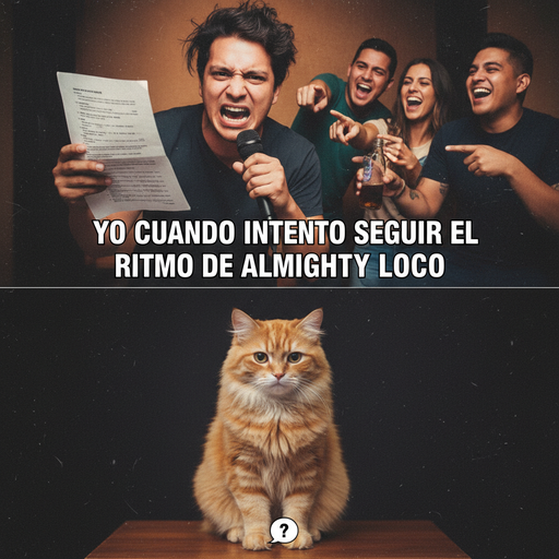 Cuando tu amigo intenta rapear como Almighty Loco y no puede ni con la letra