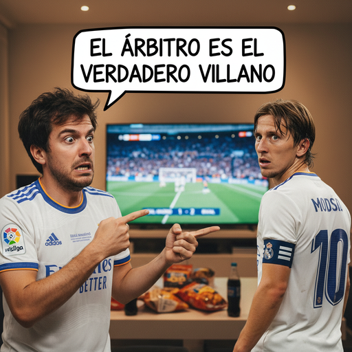 Cuando el Real Madrid pierde, pero tu amigo insista en la 'suerte' del árbitro